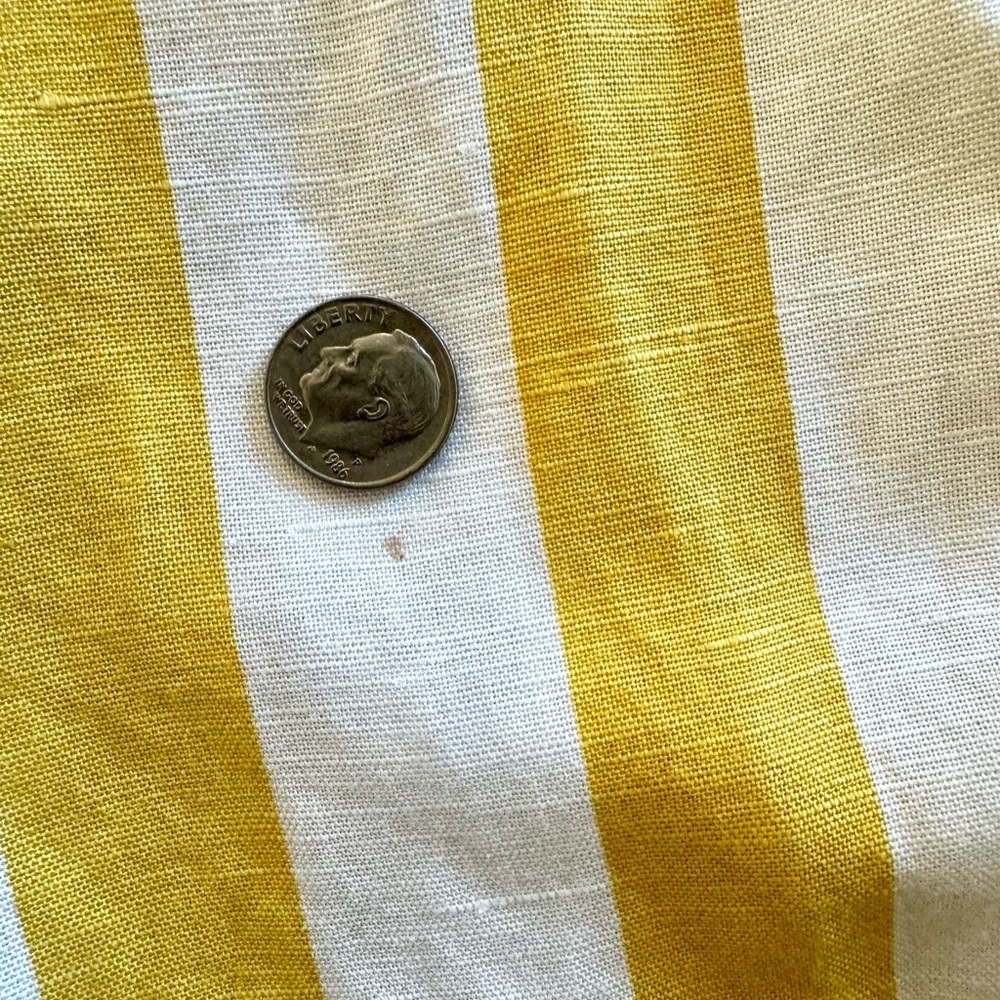 Joules Coretta Stripe High Rise Shorts in Yellow/White - Picture 11 of 11